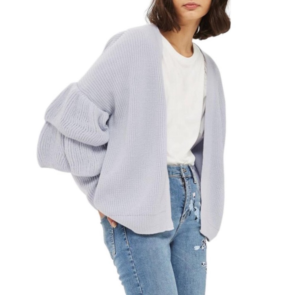 TopShop Ruffle pastel Sweater